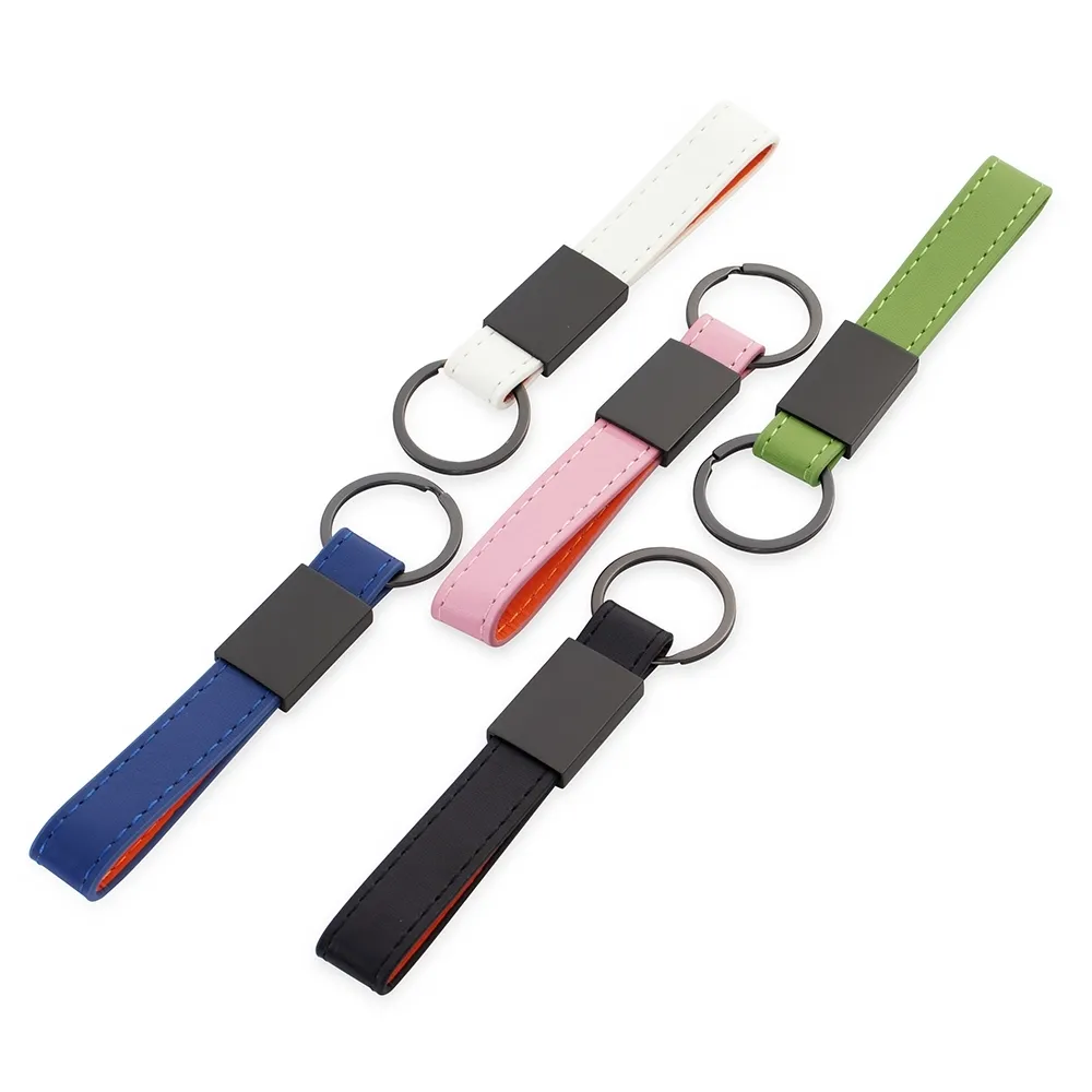 Chaveiro Metal com Couro Sintético