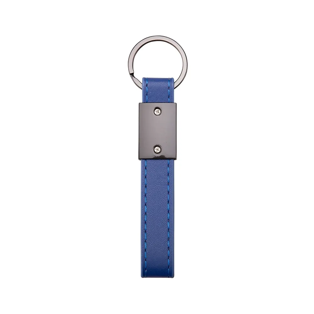Chaveiro Metal com Couro Sintético