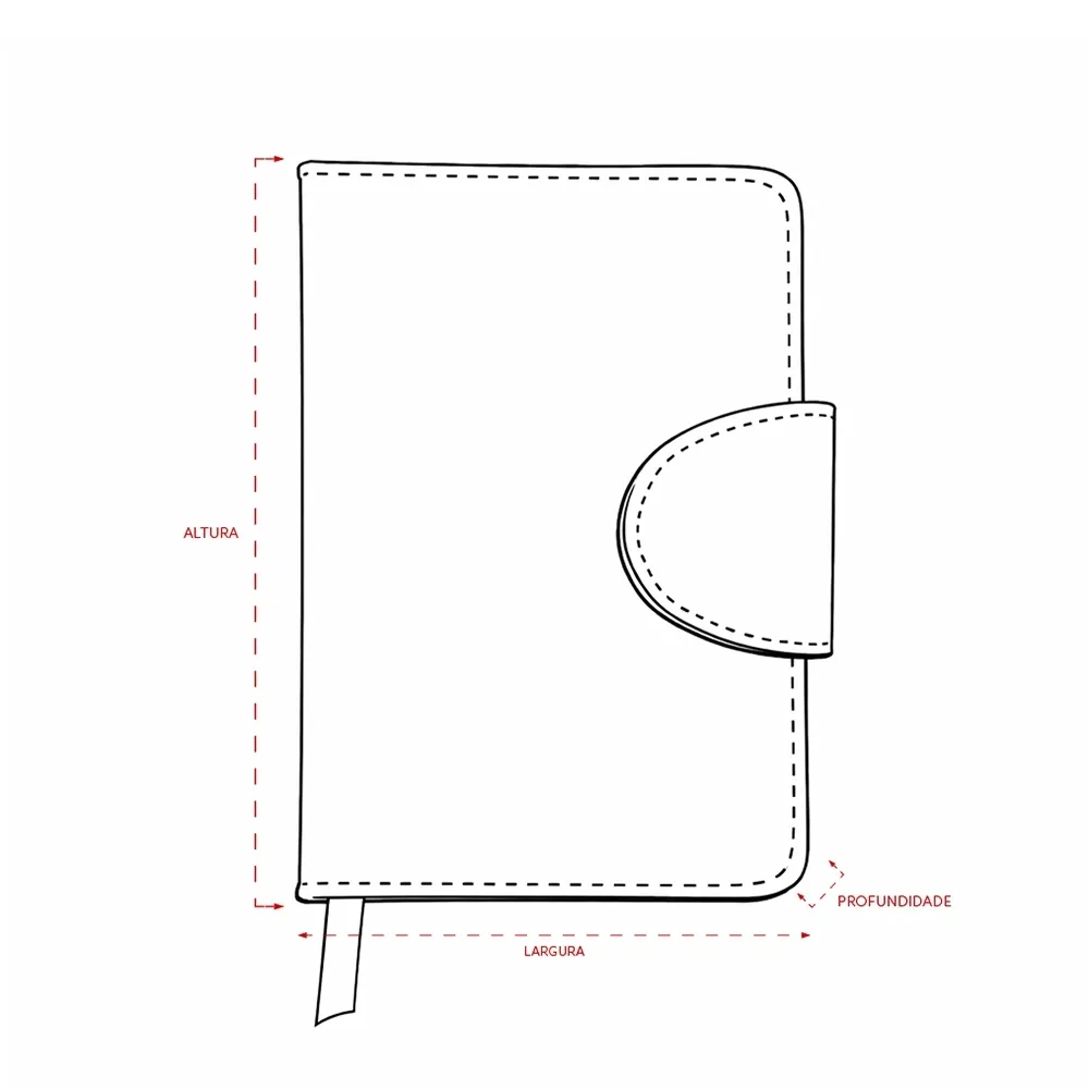 Caderneta Couro Sintético
