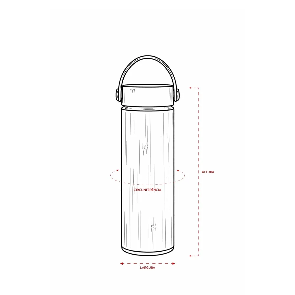 Garrafa Térmica Bambu 400ml