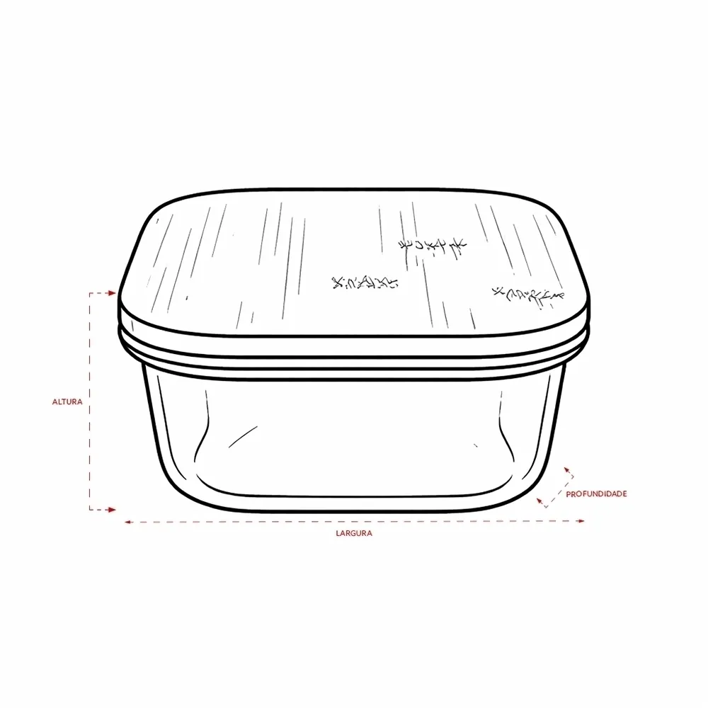 Marmita Vidro 250ml 