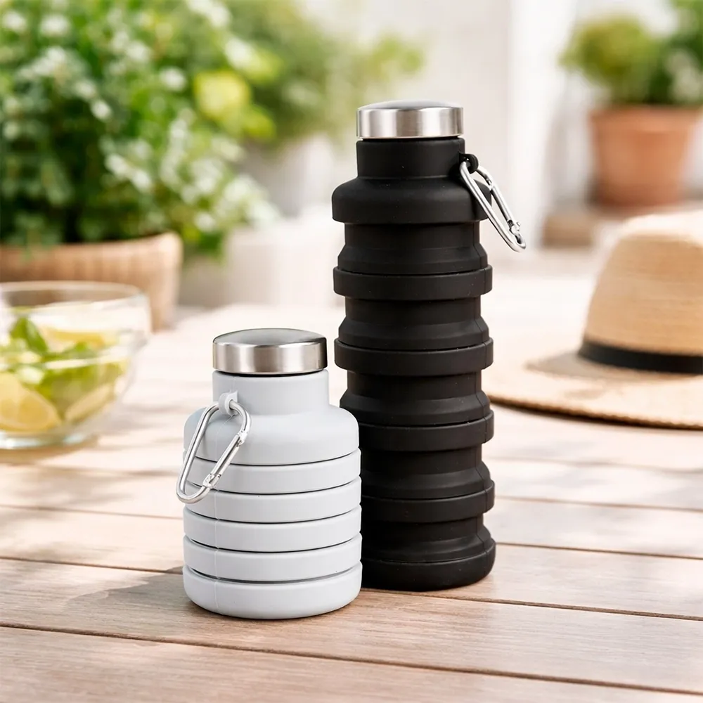 Garrafa Retrátil Silicone 500ml