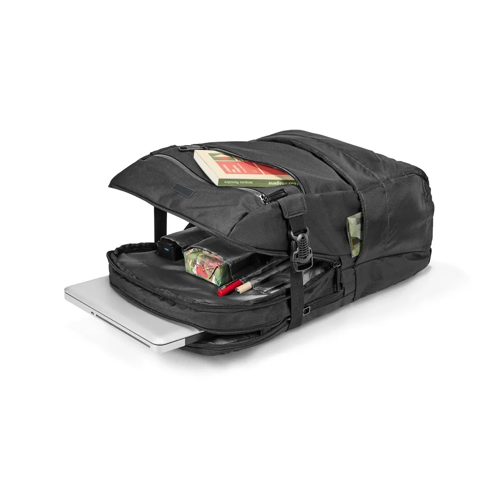 ZIPPERS PLATE. Mochila para notebook 15 6   em 840D jacquard 25 L