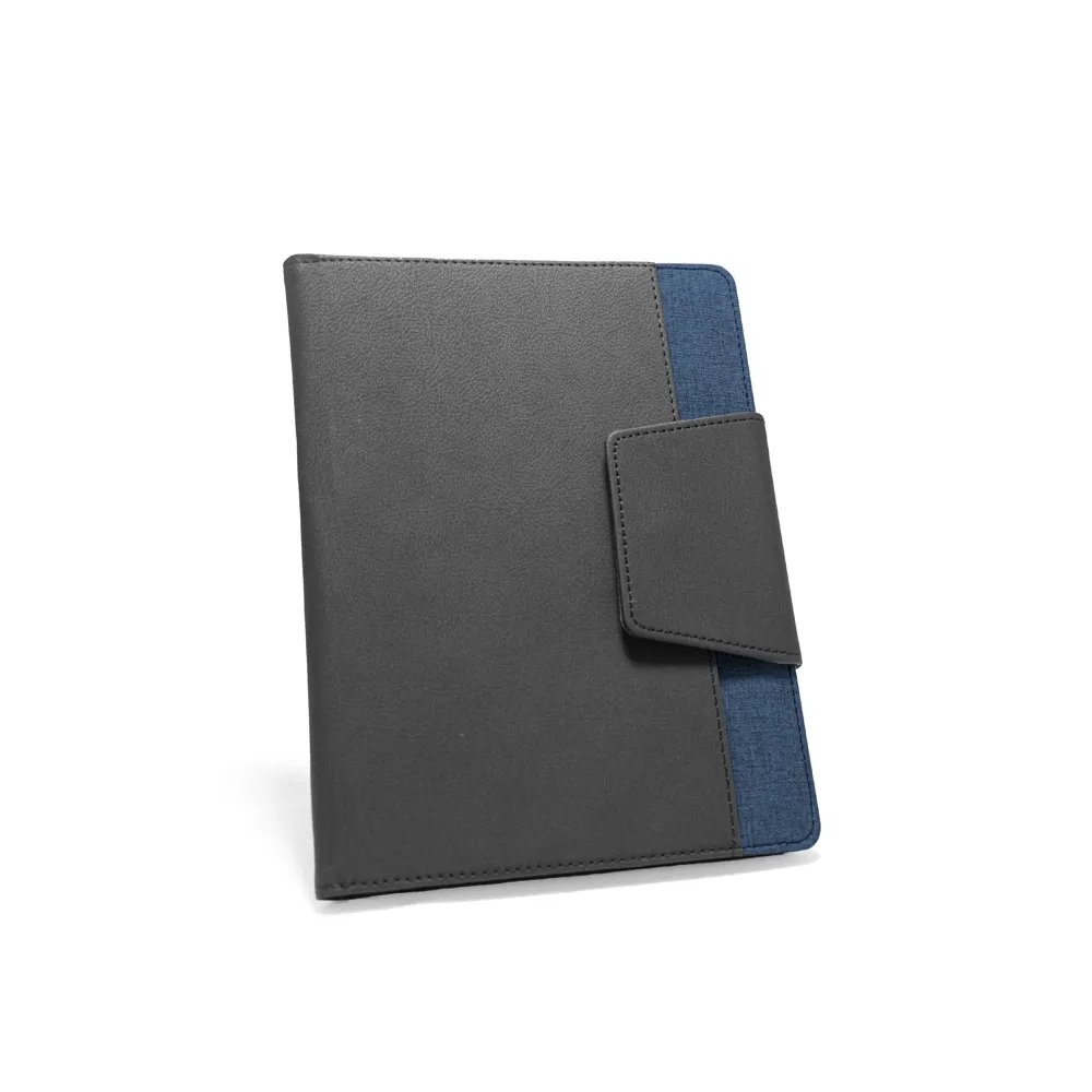 RUSSEL II. Capa A5 em C.sintético e tecido em poliéster com 160 páginas lisas