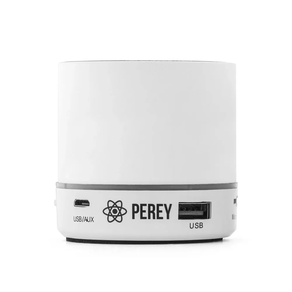 PERRY. Caixa de som com microfone em ABS