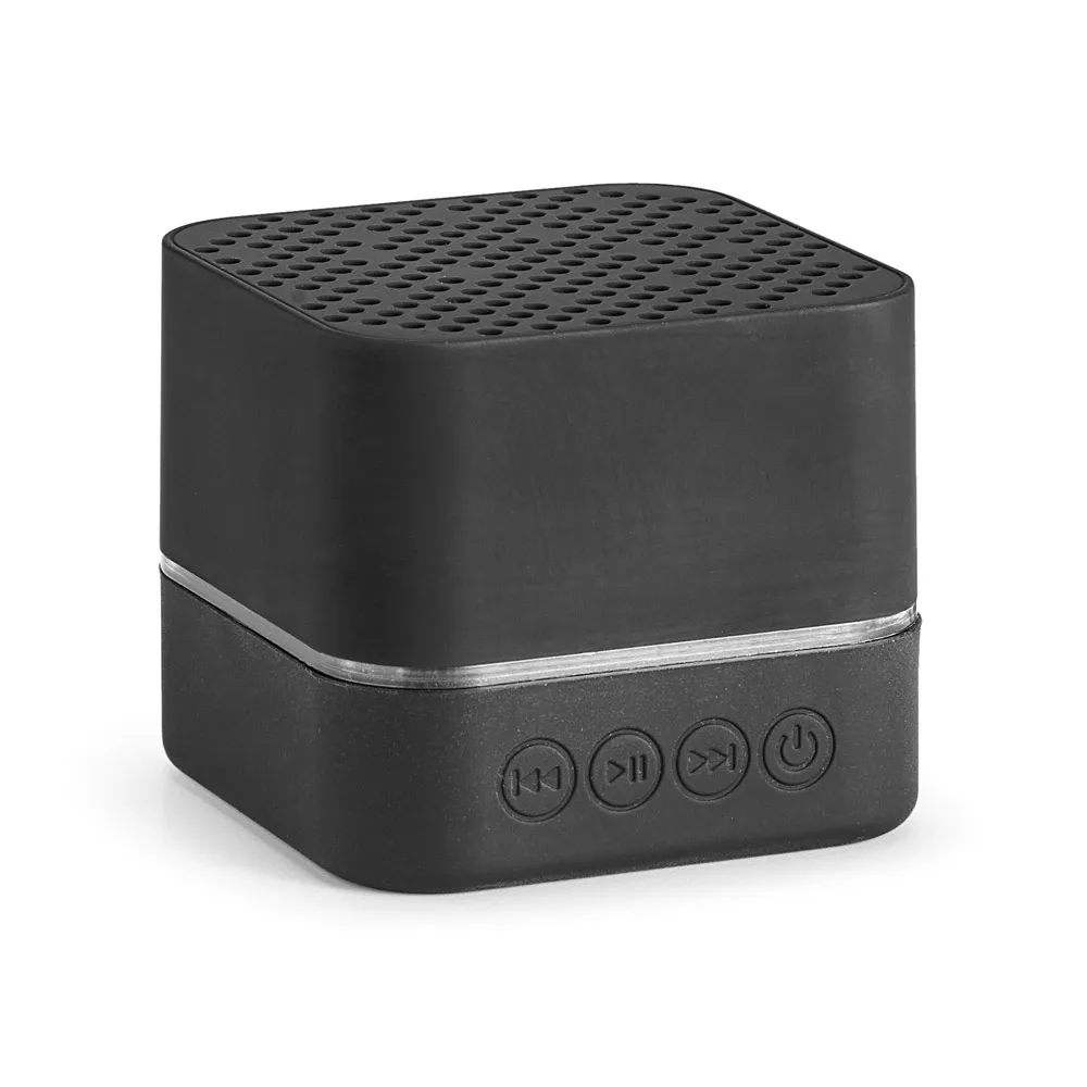 EDISON BK. Caixa de som em ABS com luz LED interior e autonomia de 2h