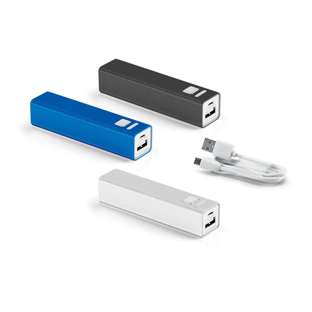 LEO 2 2. Bateria portátil em alumínio 2 200 mAh