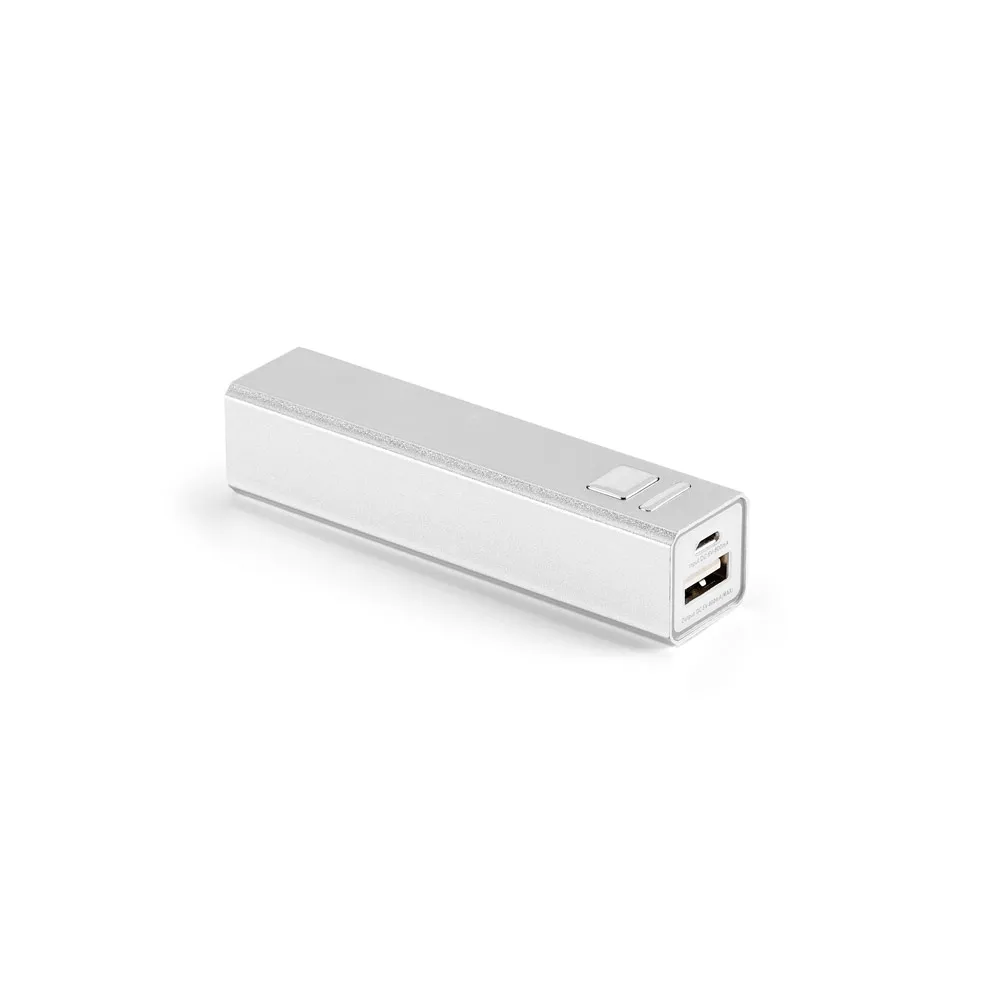 LEO 2 2. Bateria portátil em alumínio com capacidade de 2 200 mAh