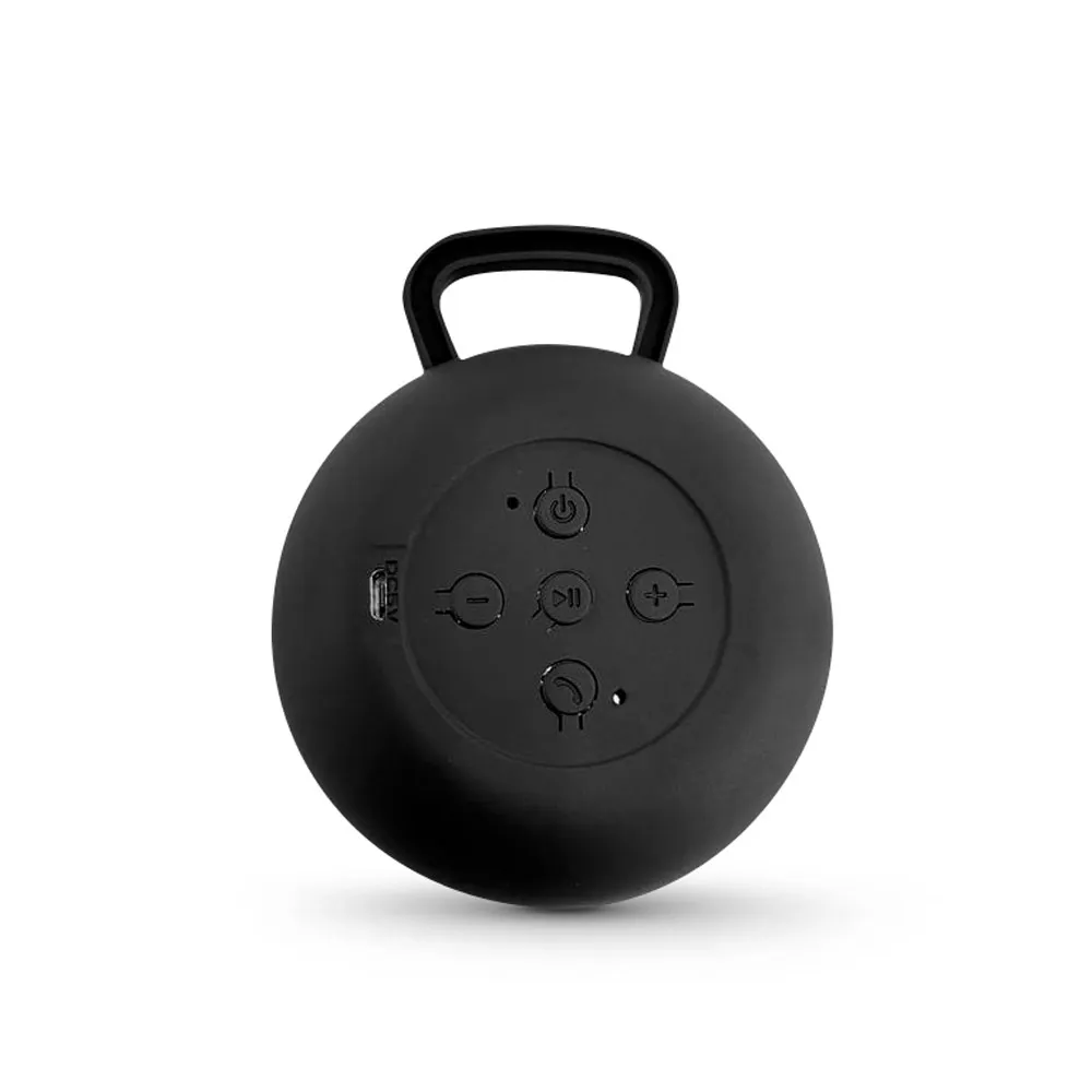 ECCLUS. Caixa de som em ABS e tecido em poliéster com microfone e autonomia de 3h