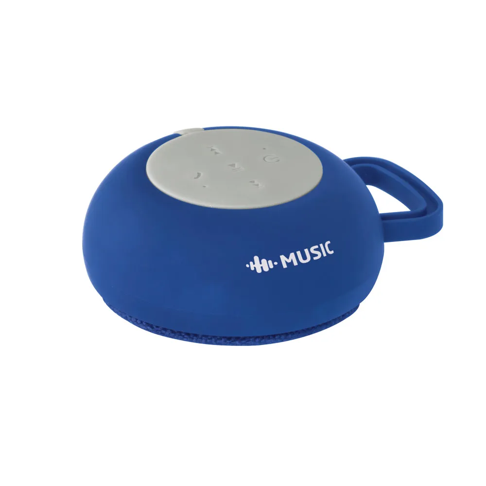 ECCLUS. Caixa de som em ABS e tecido em poliéster com microfone e autonomia de 3h