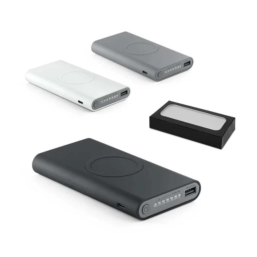 ALDRIN X. Bateria portátil wireless em ABS 10 000 mAh-57904