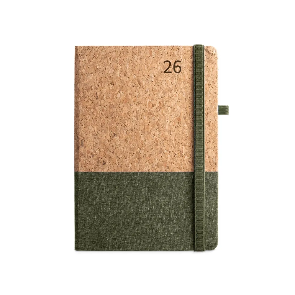 QUENTAL A5. Agenda em cortiça e linho