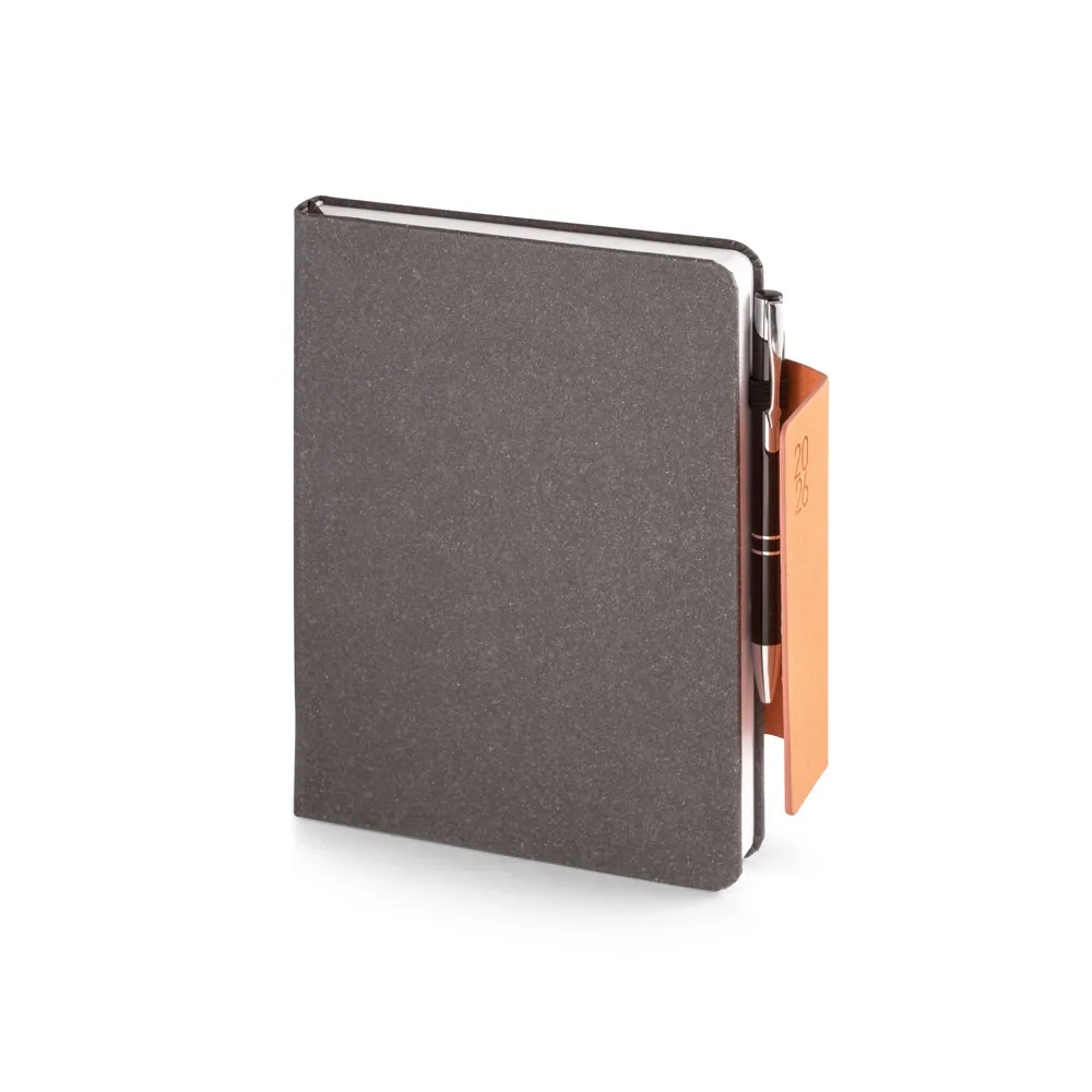 TAGORE A5. Agenda A5 em pele (58% reciclada)