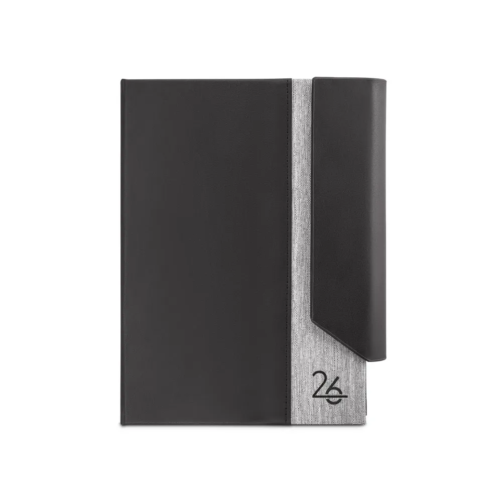 AUSTEN A5. Agenda A5 em PU (58% reciclado) e PET reciclado (100% rPET) 300D