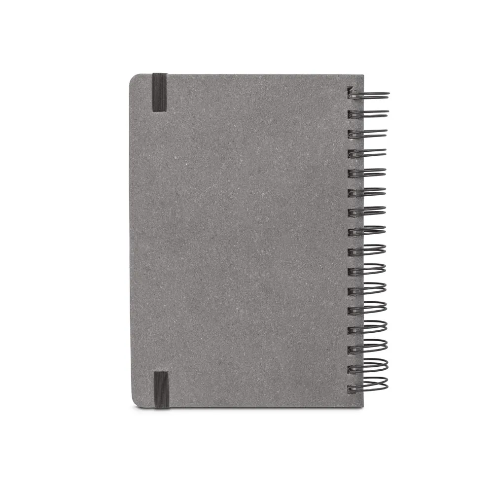 SIMMEL A5. Agenda A5, com argolas, em pele (58% reciclada)