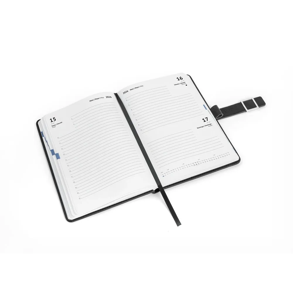 MUSSET A5. Agenda A5 em PU (58% reciclado)