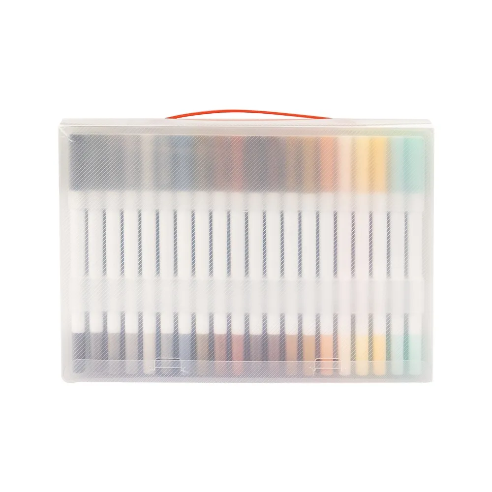 Kit Canetinhas Ponta Dupla Com 100 Cores