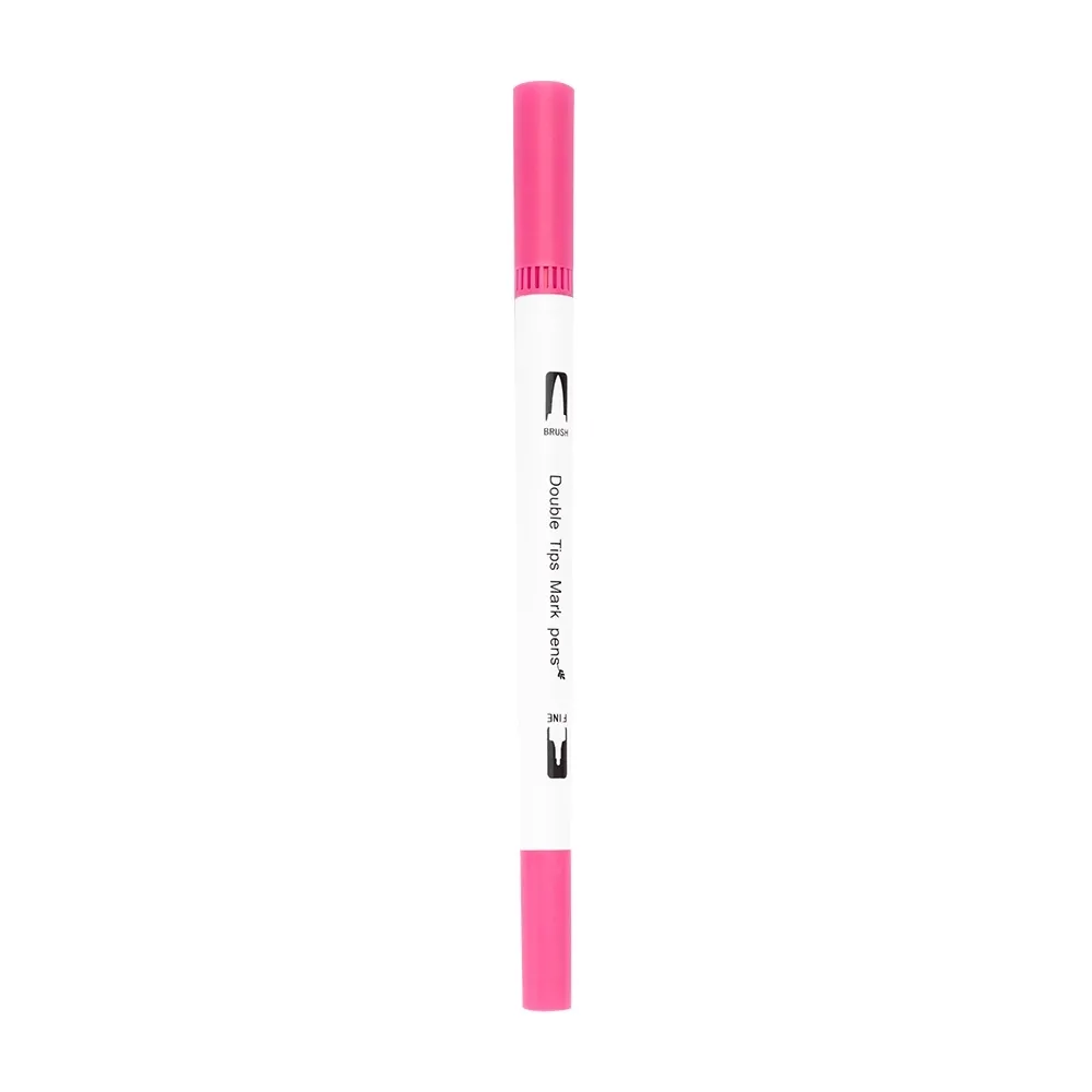 Kit Canetinhas Ponta Dupla Com 100 Cores