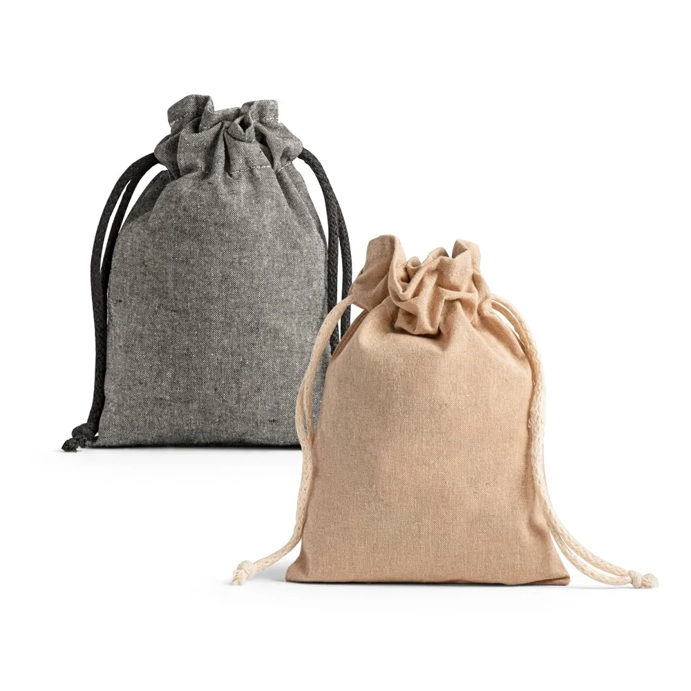 GIBRALTAR. Sacola em 70% algodão reciclado e 30% poliéster reciclado (140 g/m²) sem tingimento-92076