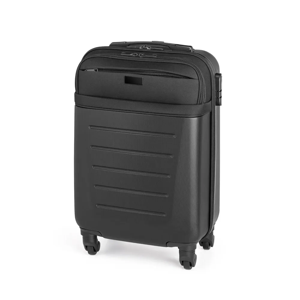 COIMBRA. Mala de viagem executivo em ABS e 600D com 4 rodas duplas giratórias 33 L