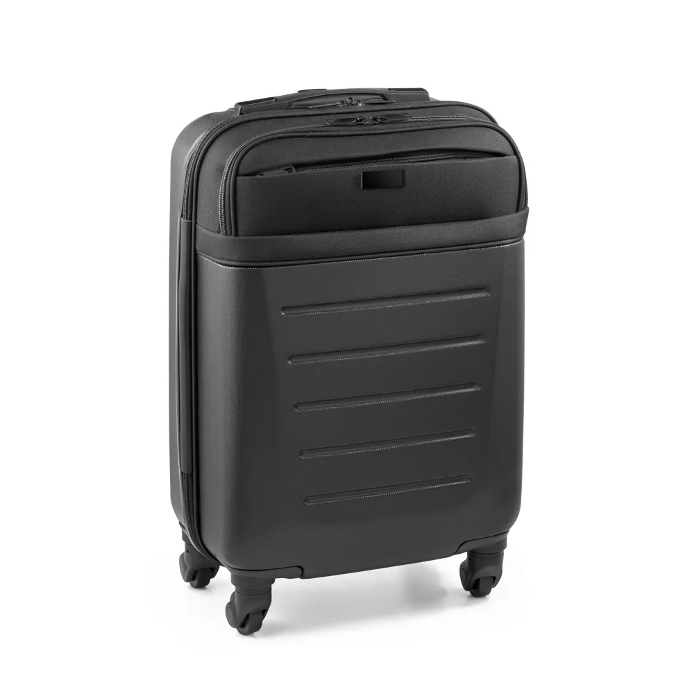 COIMBRA. Mala de viagem executivo em ABS e 600D com 4 rodas duplas giratórias 33 L