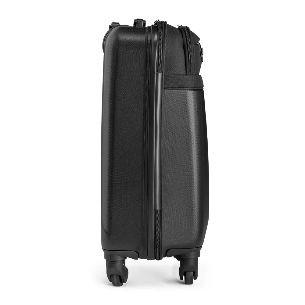 COIMBRA. Mala de viagem executivo em ABS e 600D com 4 rodas duplas giratórias 33 L