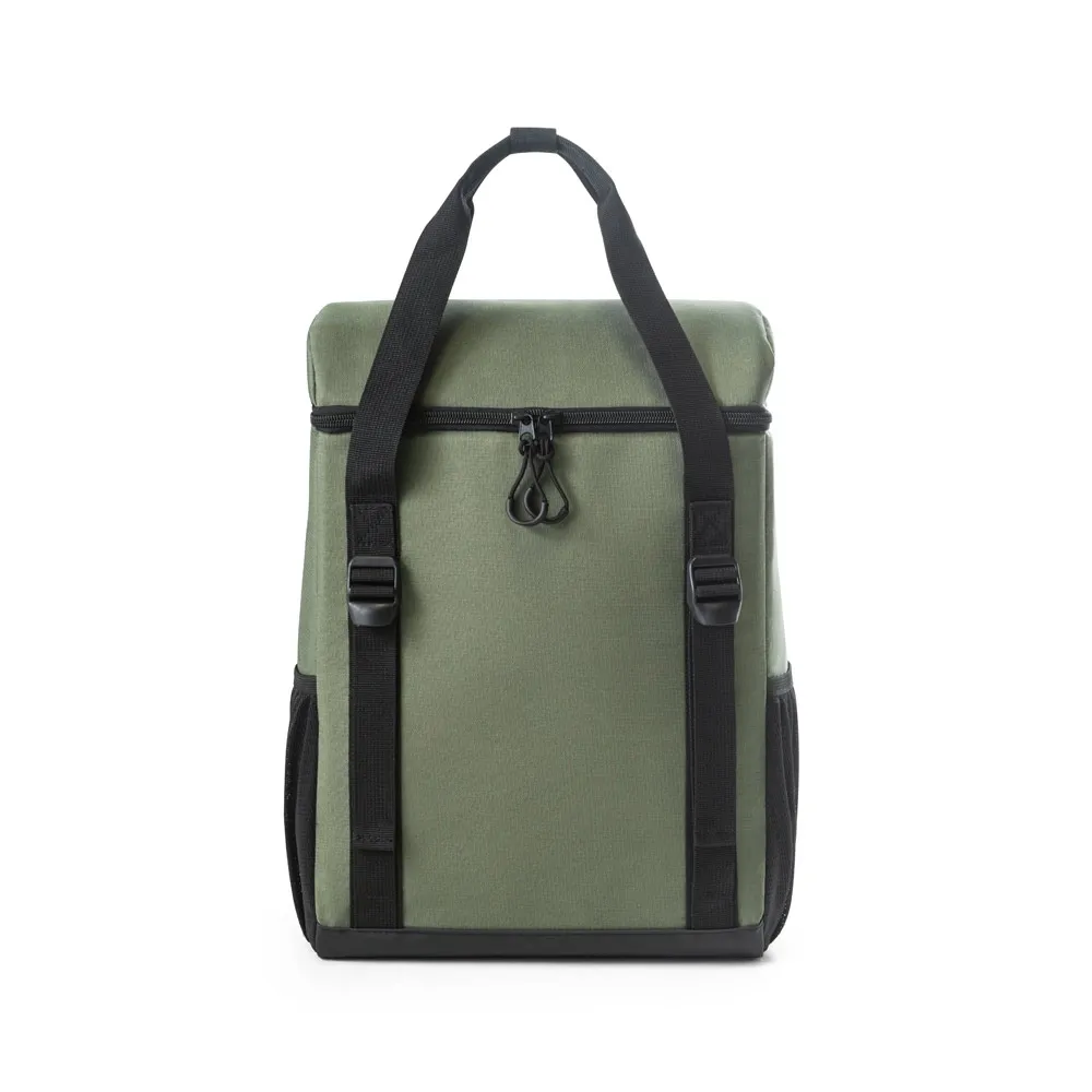 ROMA L. Cooler. Mochila térmica almofadada em 600D ripstop em poliéster reciclado com interior forrado em PEVA 16 L