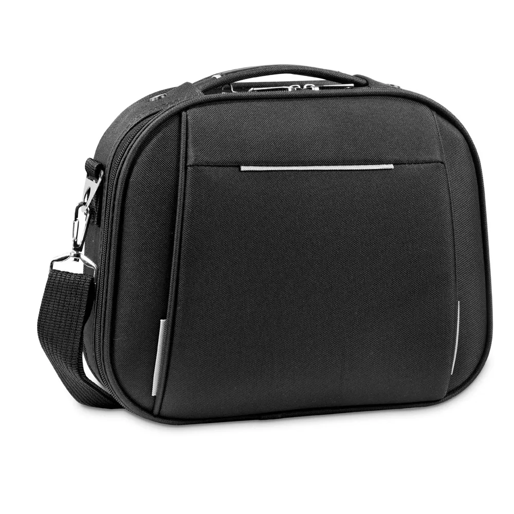 KATHRINE. Mala de cosméticos em 600D e EVA com fecho duplo