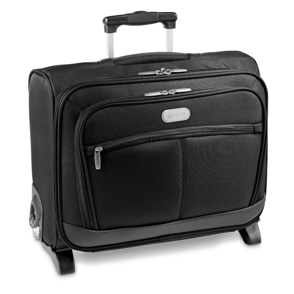 MOURA. Mala de viagem para notebook (15 6 ) em c. sintético e 1680D com caixa rígida e 2 rodas (20 L)