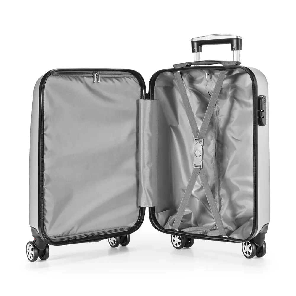 BUENOS AIRES. Mala de viagem executivo em ABS com interior forrado 37 L