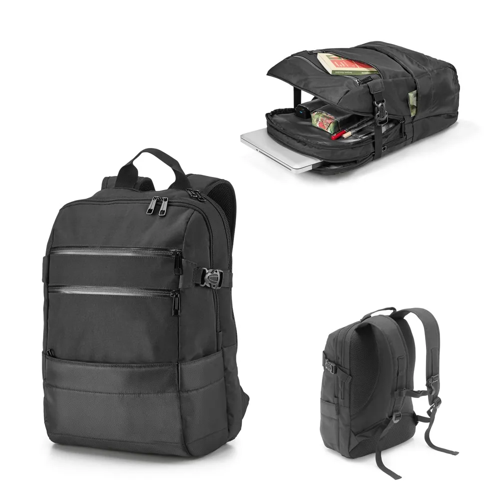 ZIPPERS BPACK. Mochila para notebook 15 6   em 840D jacquard e 300D-92280