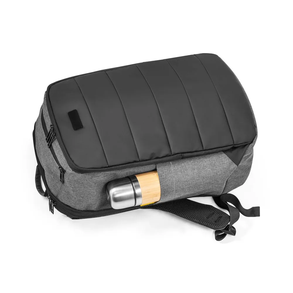 MUNIQUE. Mochila para notebook em 300D de alta densidade, com divisória para notebook 17  21 L