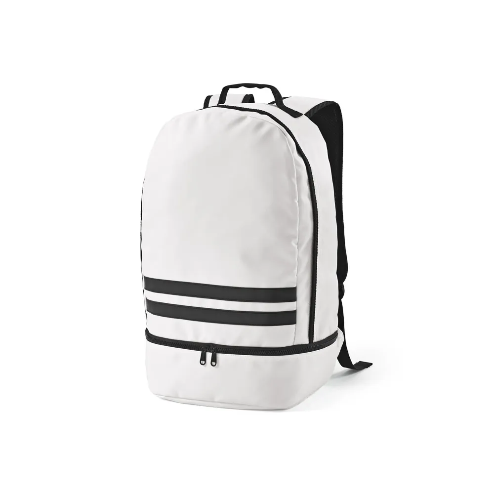 MANCHESTER. Mochila em poliéster reciclado 290T e sarja com compartimento para sapatos 25 L