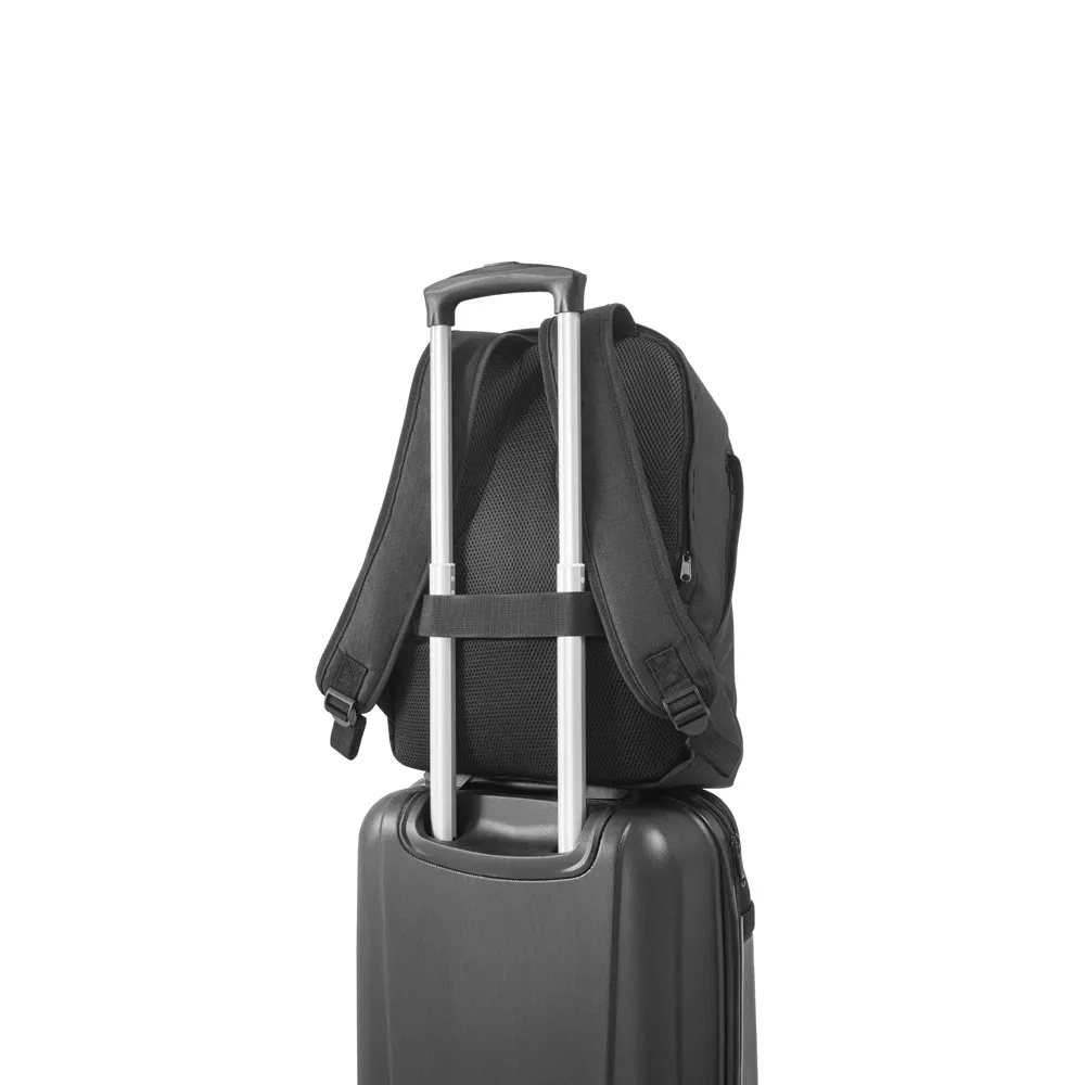 AUCKLAND. Mochila com sistema antiroubo para notebook 15 6  em 600D e ripstop 17 L