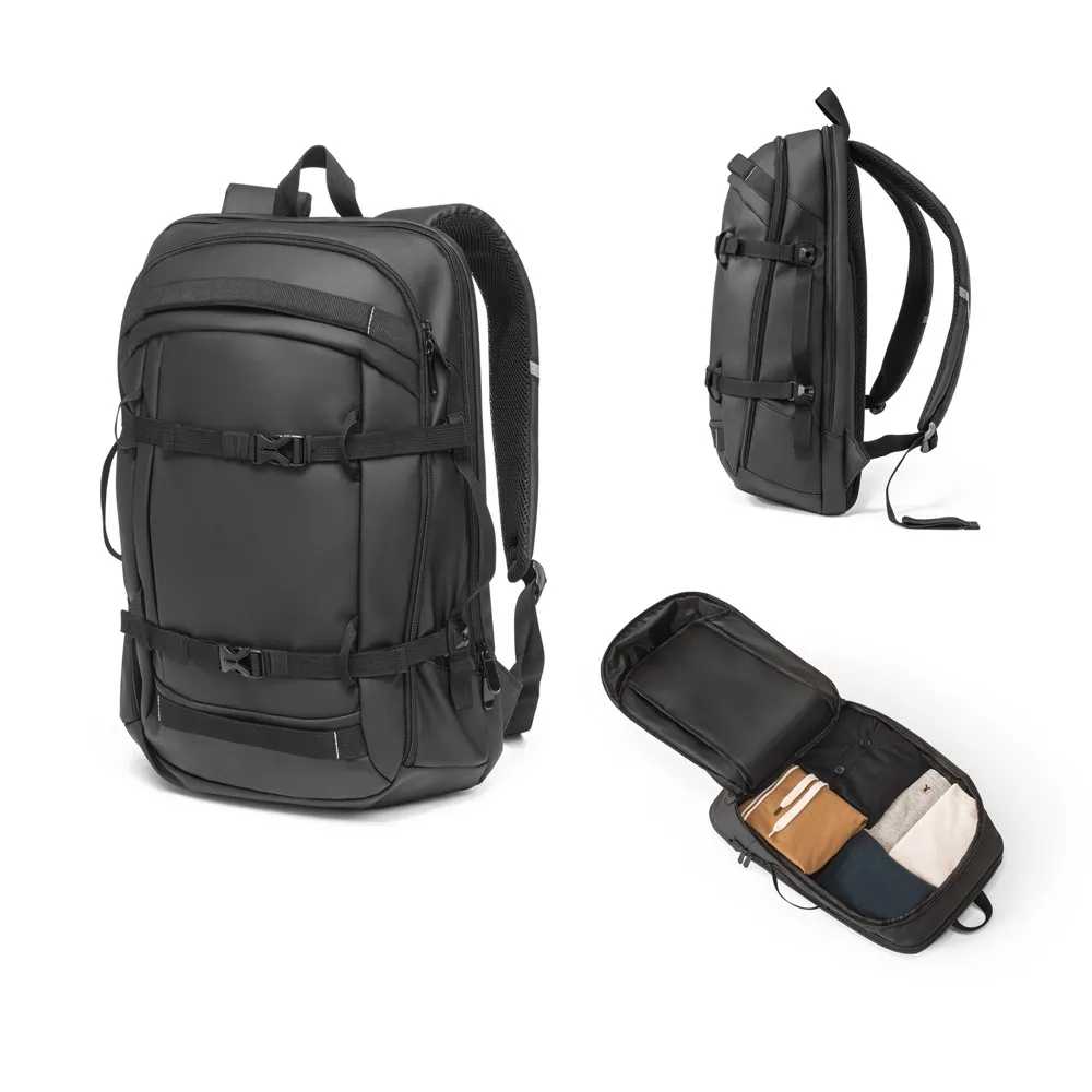 KAMPALA. Mochila para notebook em 900D poliéster reciclado de alta densidade com revestimento resistente à agua 17 3 -92363