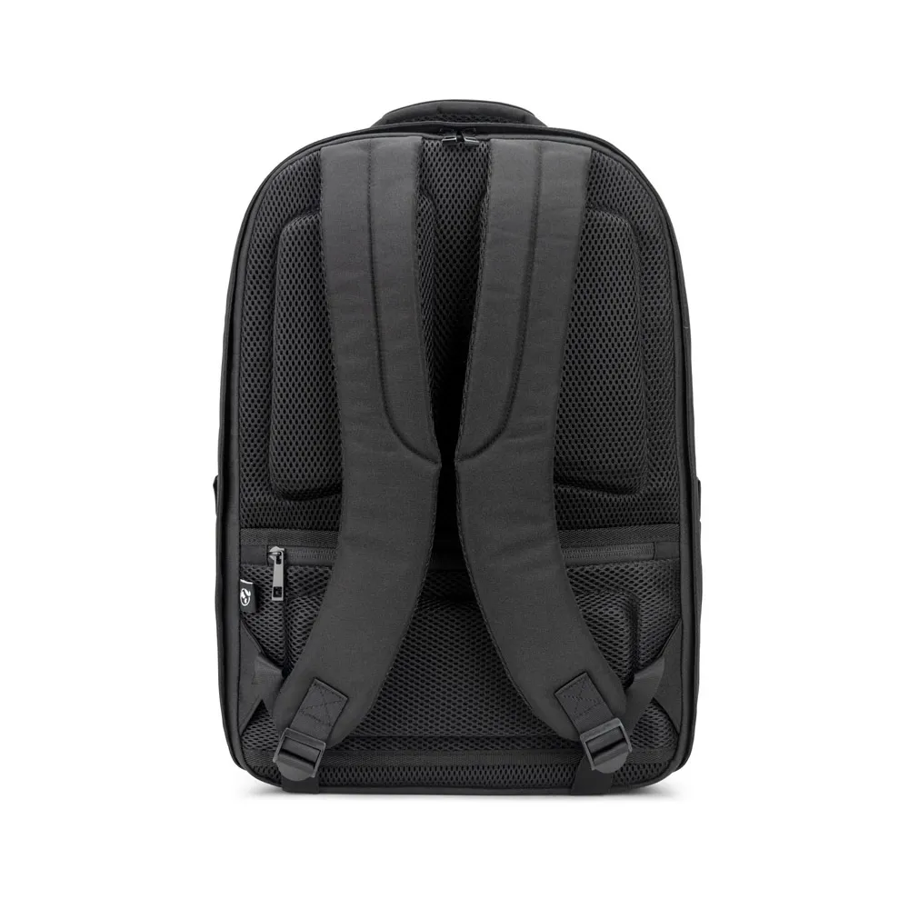 YANGON BPACK. Mochila antirroubo, em poliéster reciclado 600D twill, resistente à água, e bolso para notebook 17 3  20 L