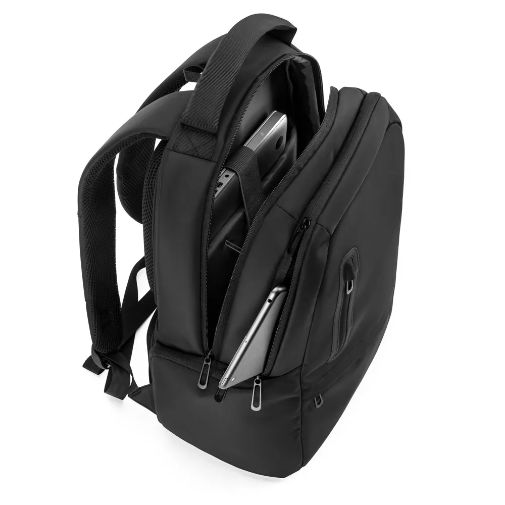 BOSTON SOLID. Mochila para notebook (17 ) em nylon 150D com 2 compartimentos acolchoados