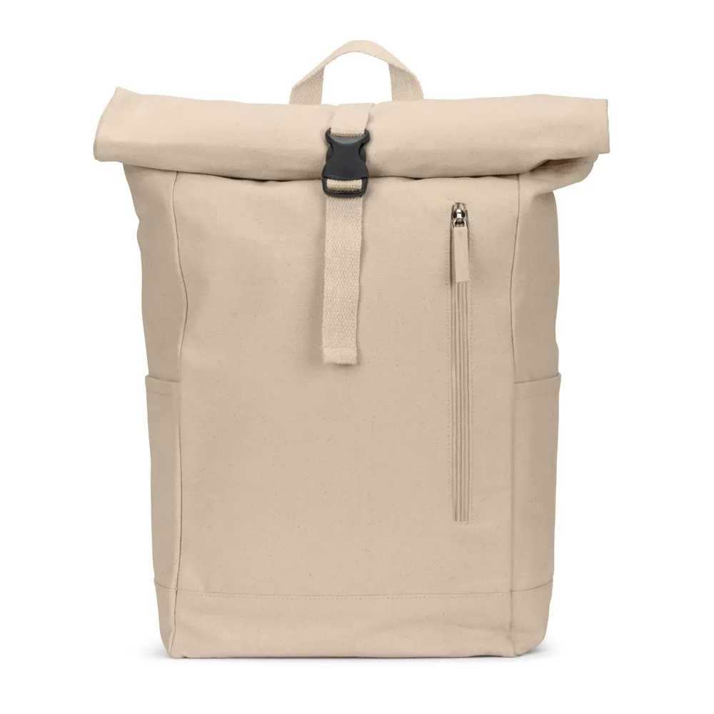 SAINT. Mochila  roll top  em algodão reciclado e poliéster reciclado (380 g/m²)