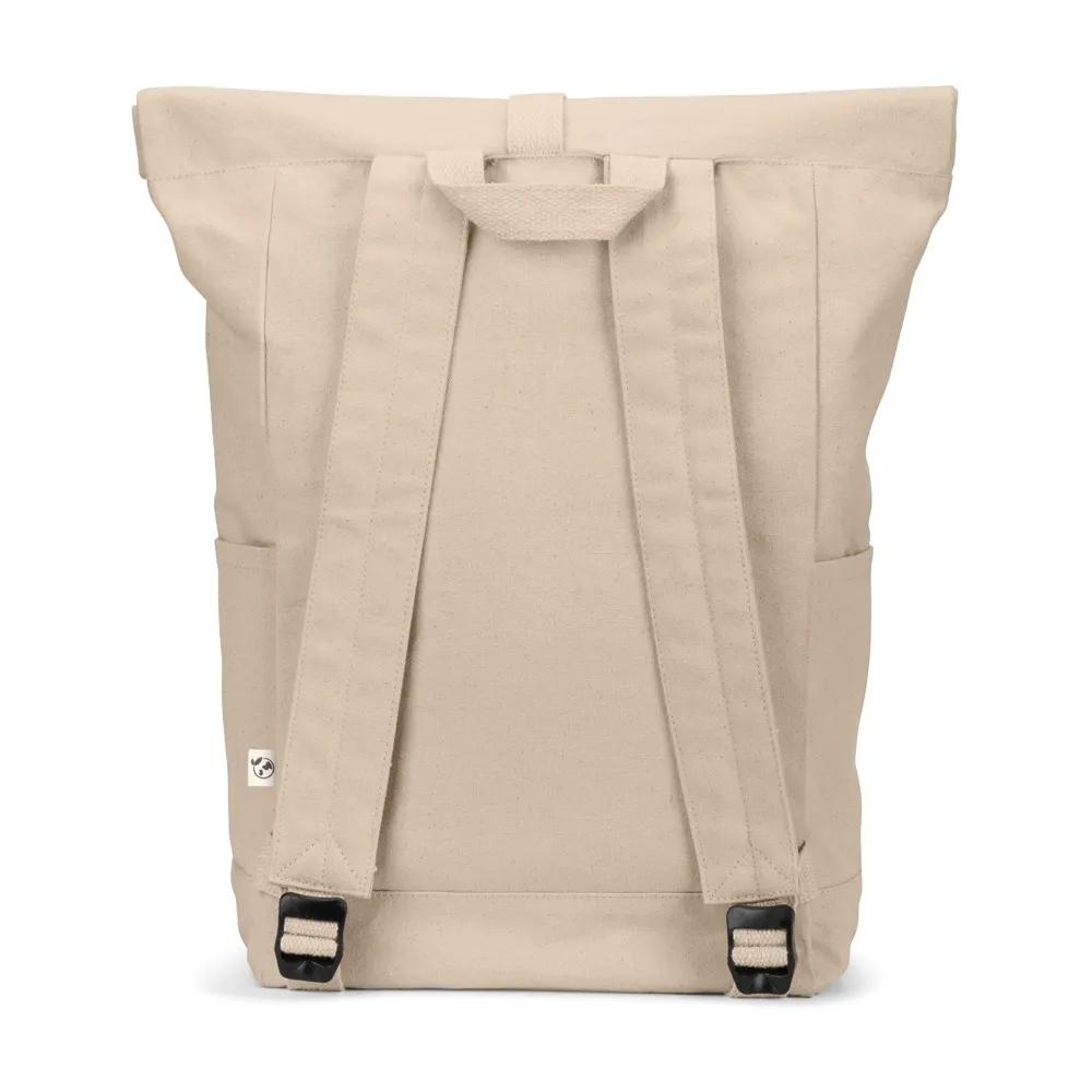 SAINT. Mochila  roll top  em algodão reciclado e poliéster reciclado (380 g/m²)