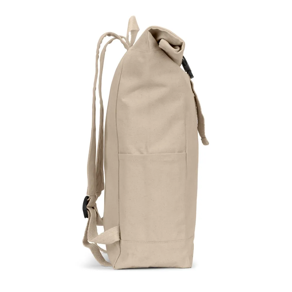 SAINT. Mochila  roll top  em algodão reciclado e poliéster reciclado (380 g/m²)