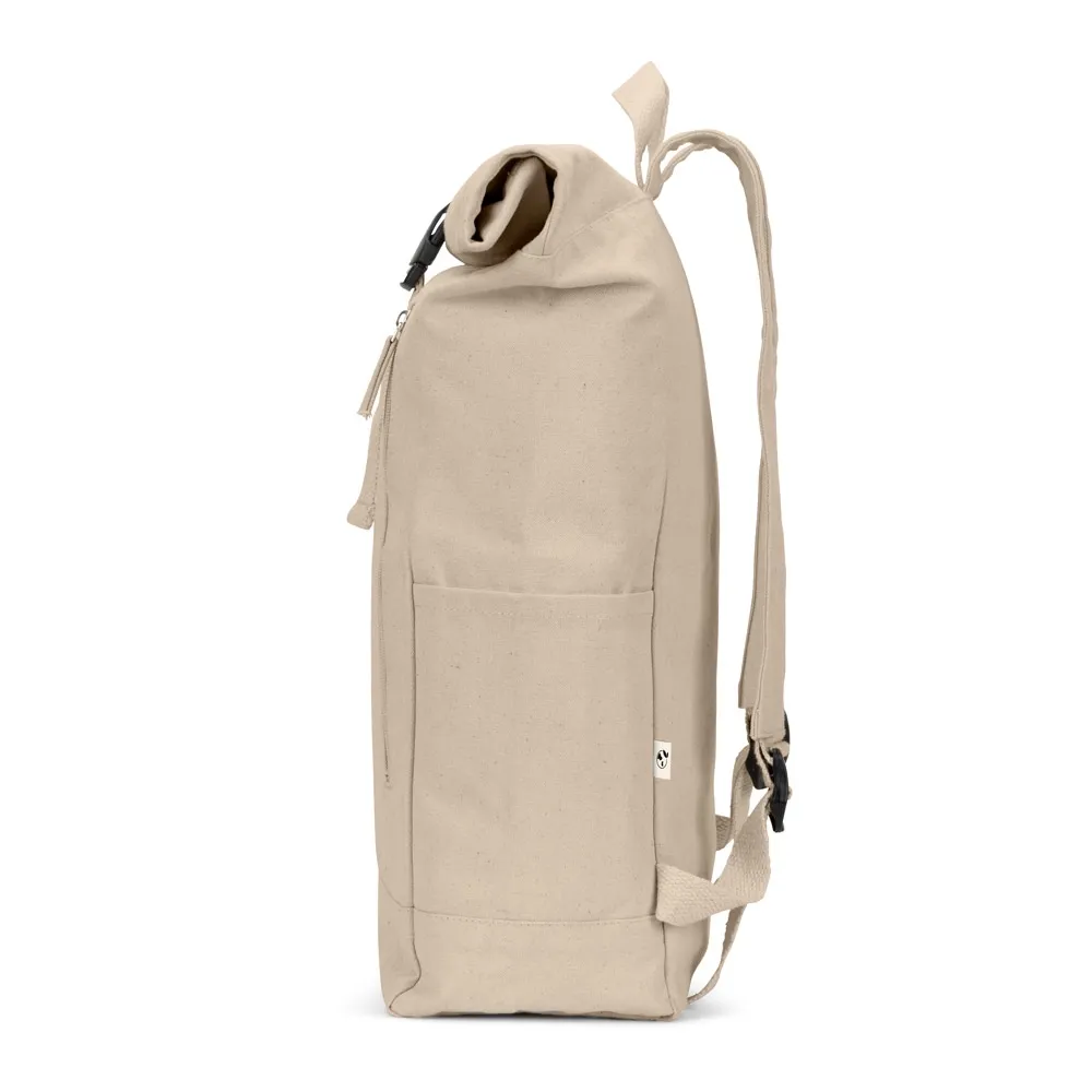SAINT. Mochila  roll top  em algodão reciclado e poliéster reciclado (380 g/m²)