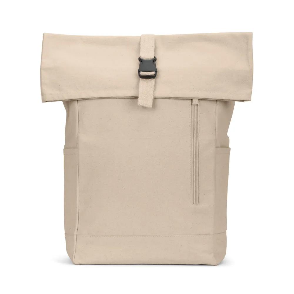 SAINT. Mochila  roll top  em algodão reciclado e poliéster reciclado (380 g/m²)