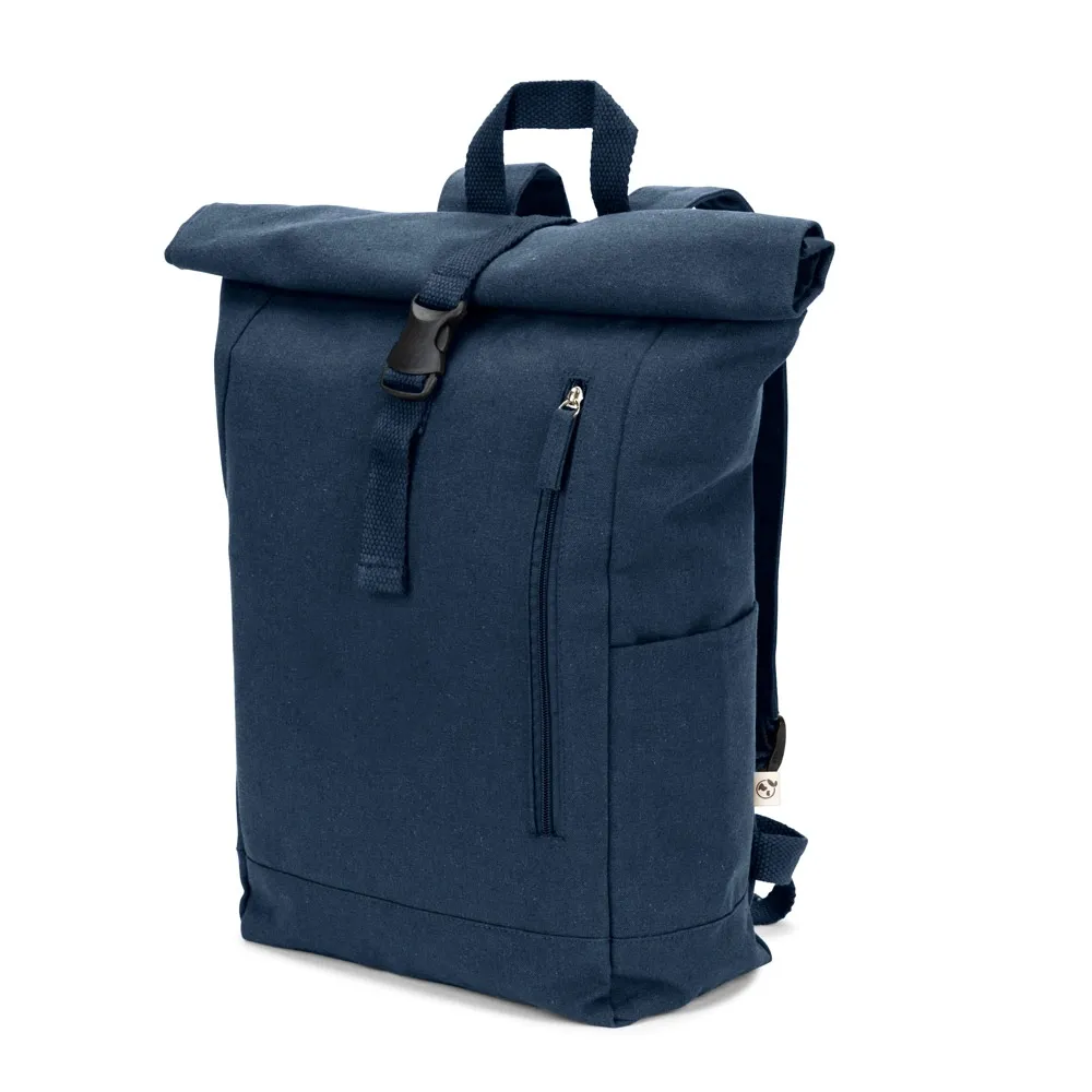 SAINT. Mochila  roll top  em algodão reciclado e poliéster reciclado (380 g/m²)