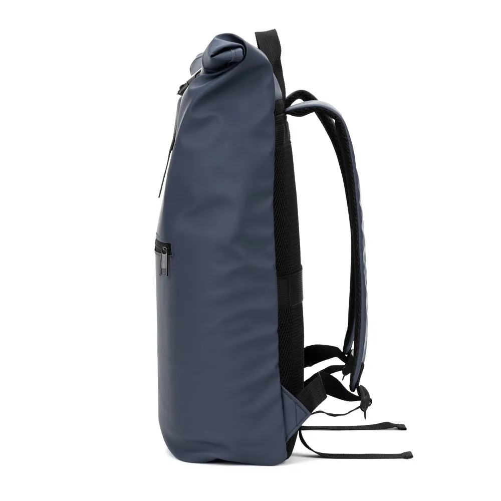 PORTLAND. Mochila  roll top  em PU com bolso para notebook (16 )