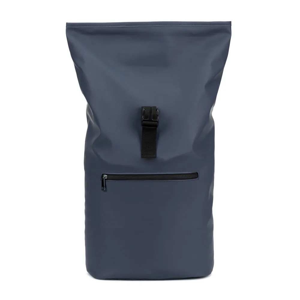 PORTLAND. Mochila  roll top  em PU com bolso para notebook (16 )