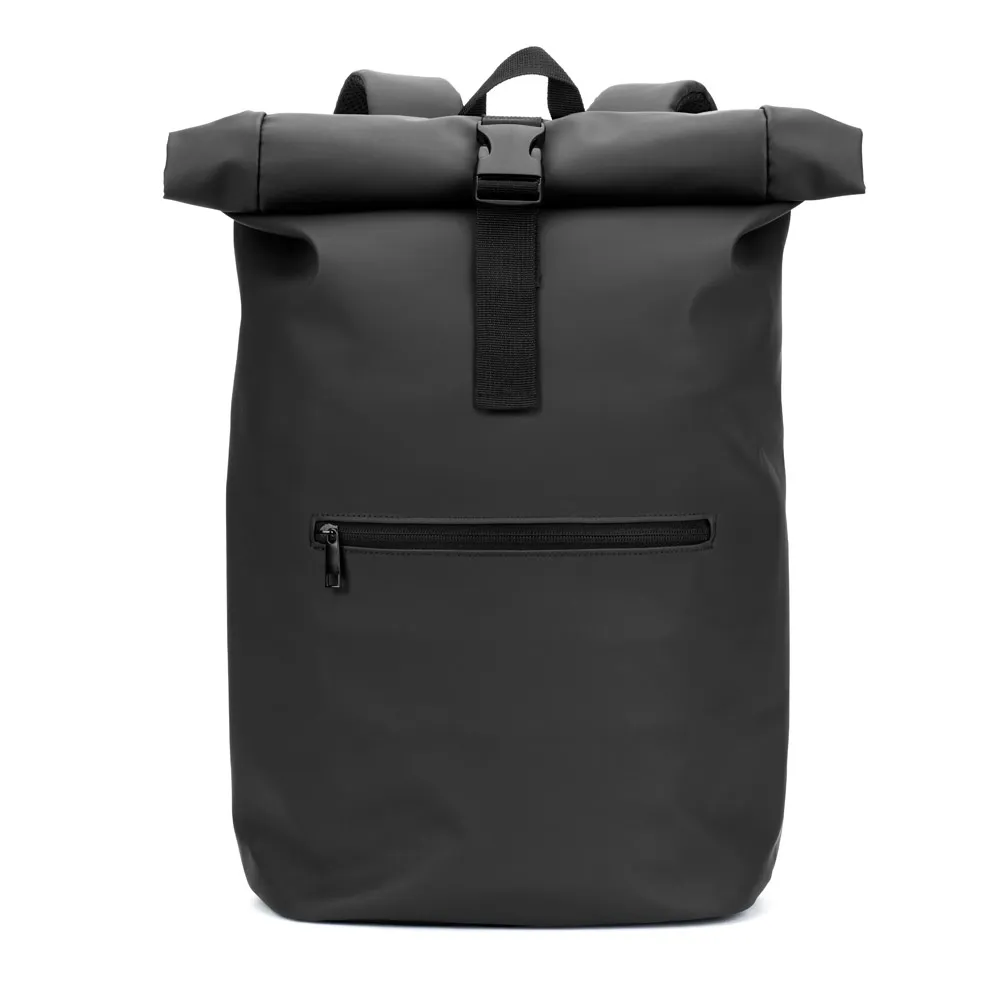 PORTLAND. Mochila  roll top  em PU com bolso para notebook (16 )