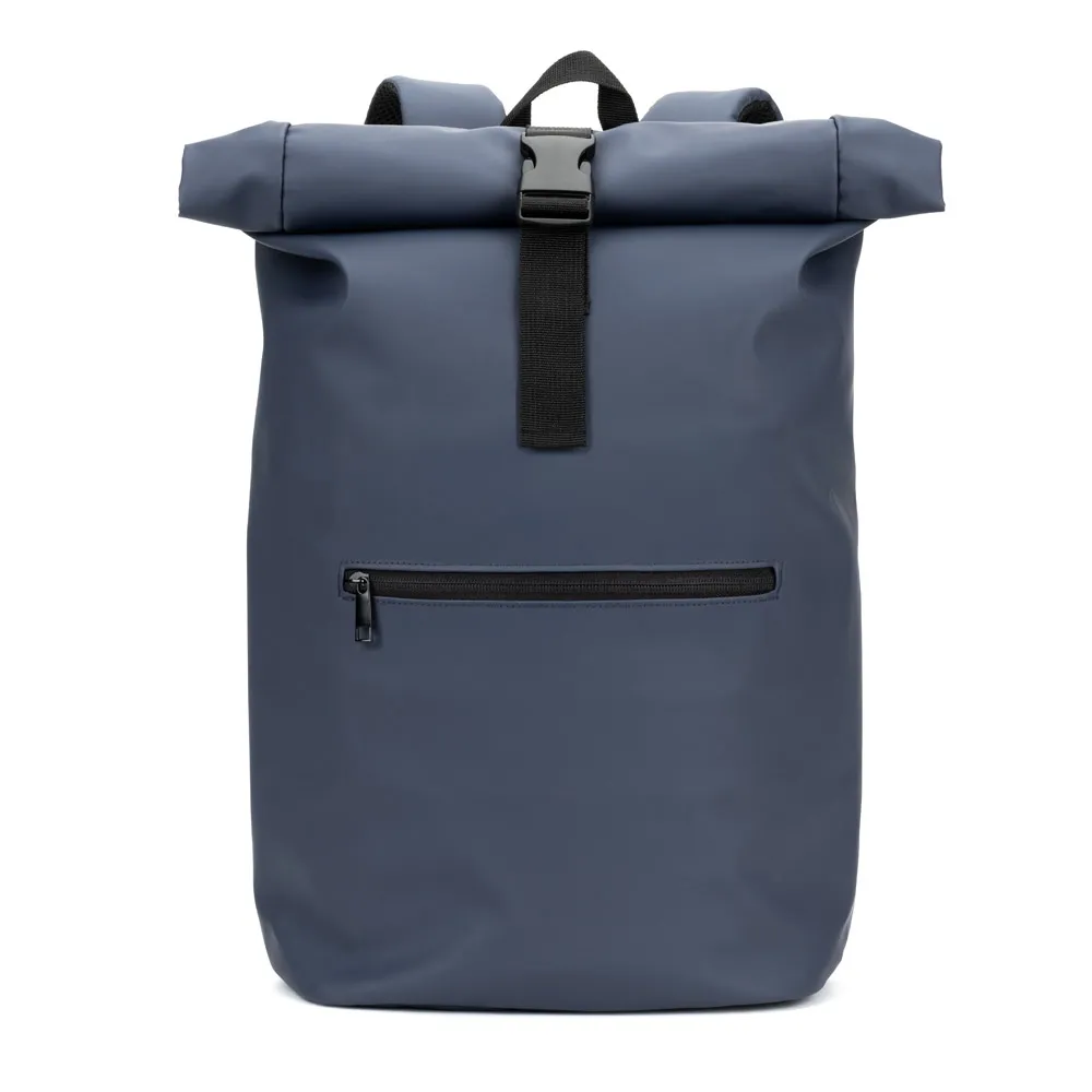 PORTLAND. Mochila  roll top  em PU com bolso para notebook (16 )