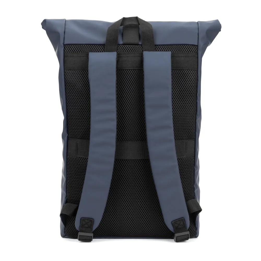 PORTLAND. Mochila  roll top  em PU com bolso para notebook (16 )