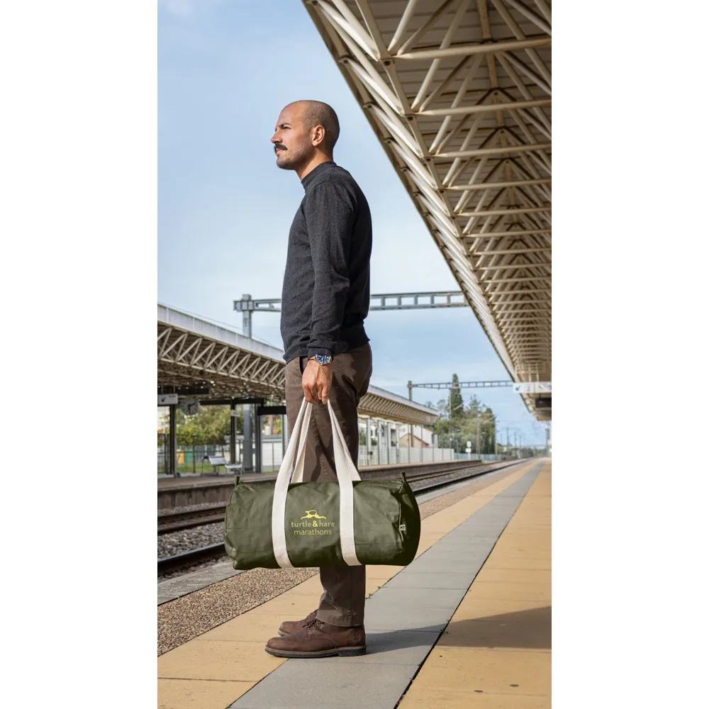 SAINT SPORT. Bolsa esportiva em algodão reciclado e poliéster reciclado (380 g/m² )