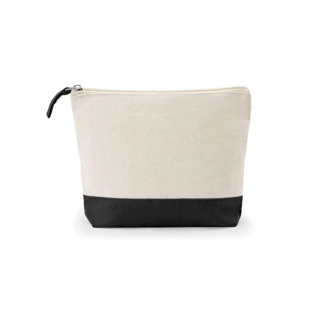 DAPHNE. Necessaire de cosméticos 100% algodão (340 g/m²) bicolor
